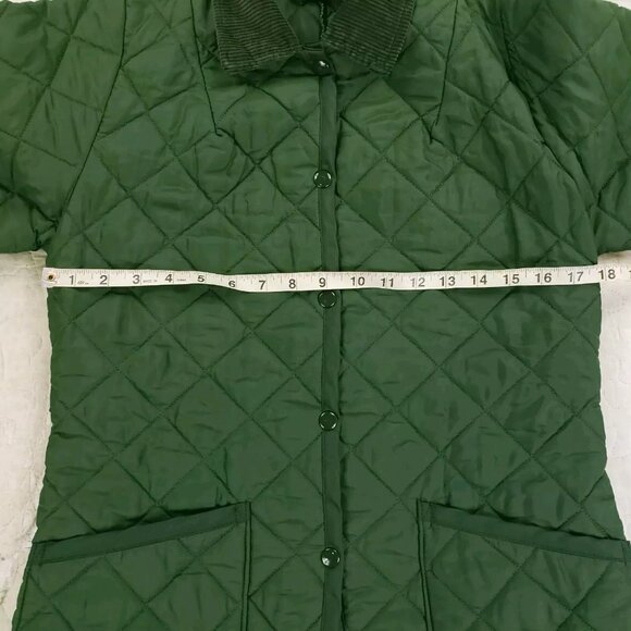 Lavenham Quilted Equestrian Jacket Womens US Size 10 Green - Picture 4 of 9